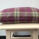 Rectangular cushion tartan fabric