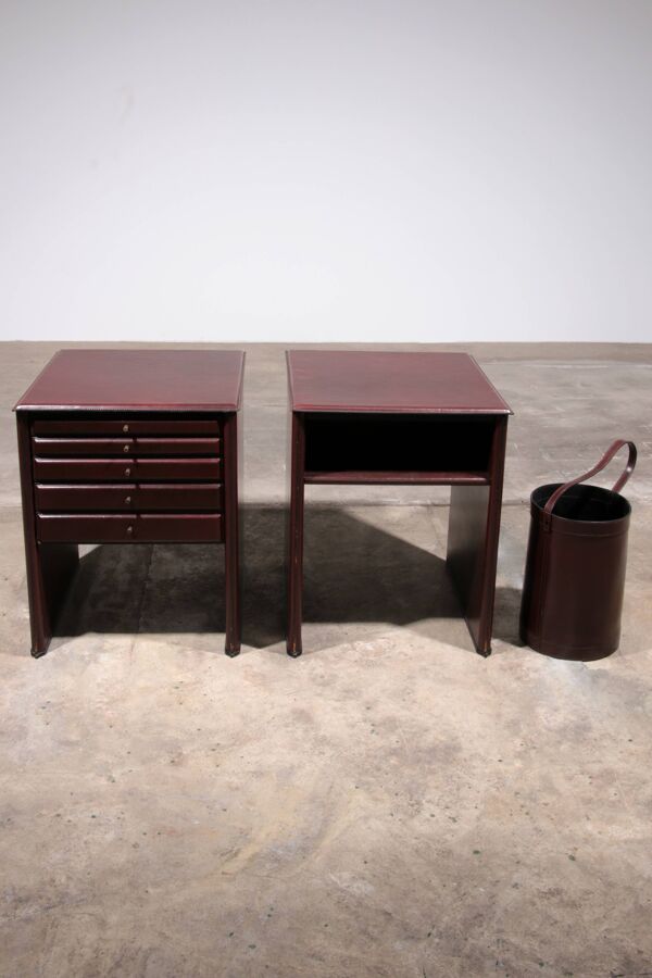 Bureau design italien de Tito Agnoli pour Matteo Grassi ou un ensemble de bureau