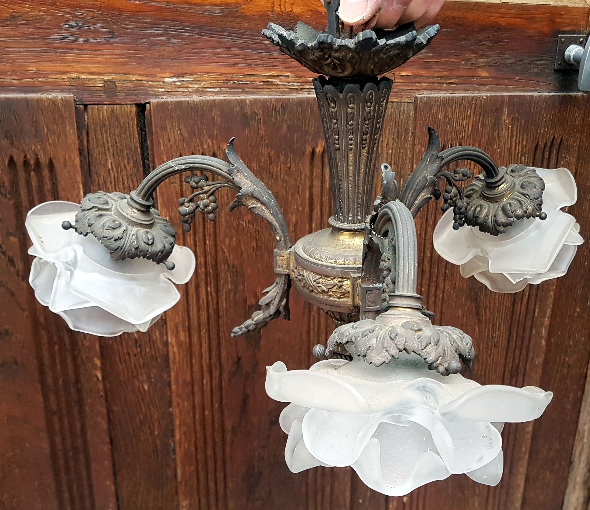 1930s light chandelier ceiling suspension