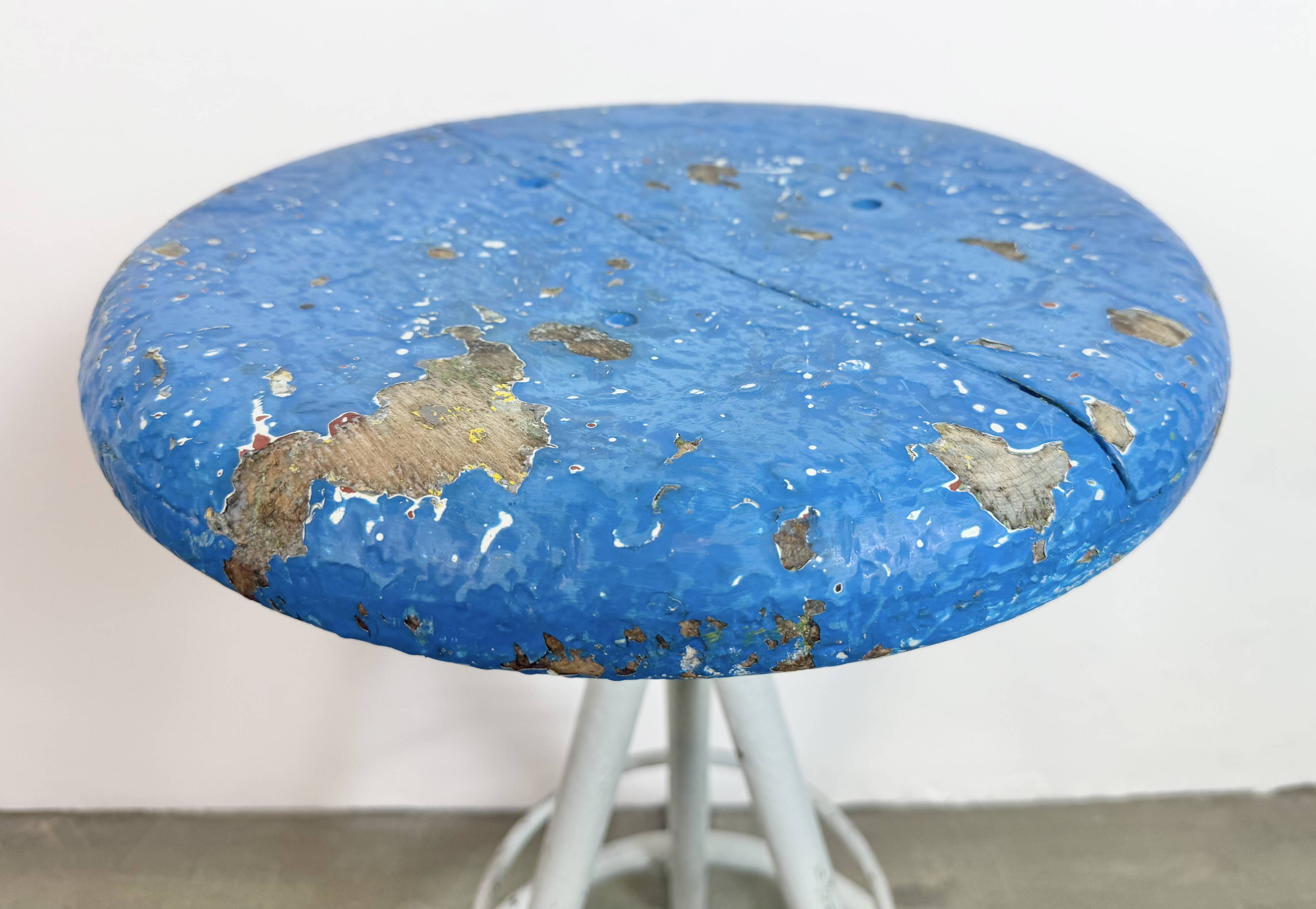 Grey Industrial Workshop Stool, 1960s