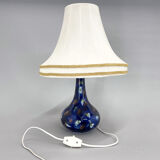 Mid-century Ceramic & Fabric Table Lamp, Czechoslovakia