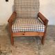 Vintage pine chair style Swedish chalet 1960-1980