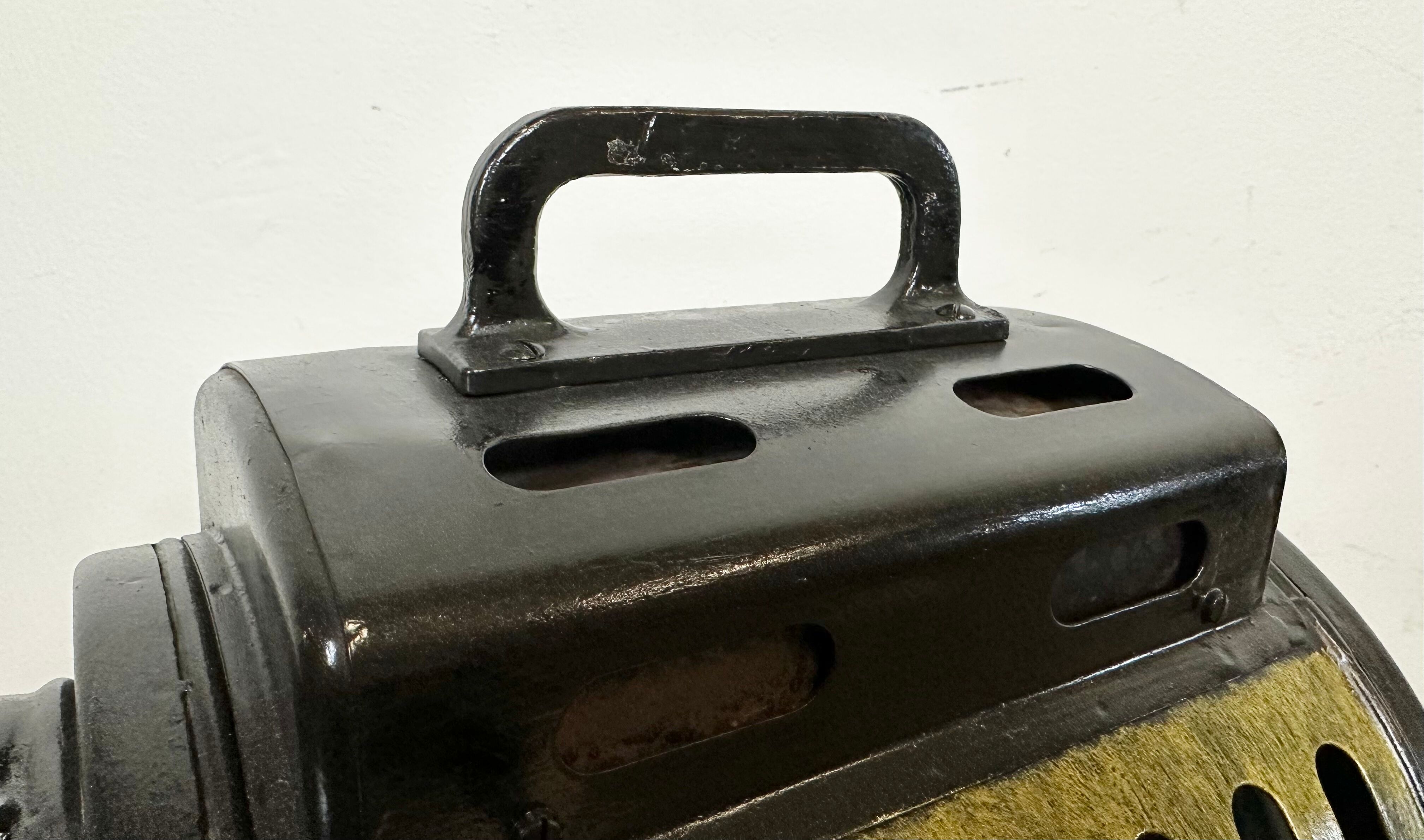 Vintage black theatre spotlight table lamp, 1960s