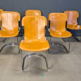 Vintage dining chairs by Cidue set of 6, 1970s