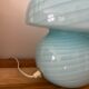 Mushroom lamp whirlpool blue Murano glass