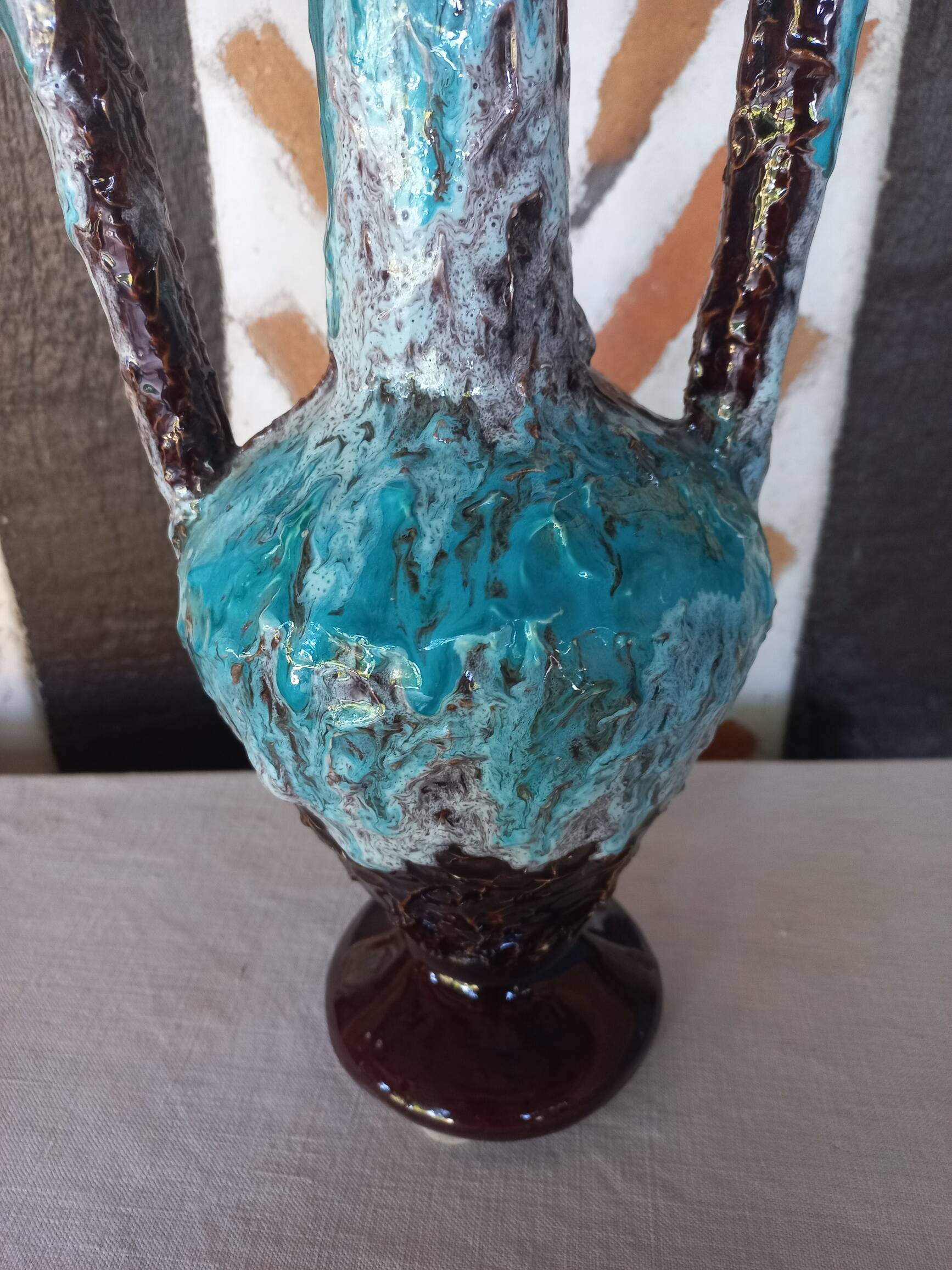 Large Vallauris amphora vase