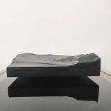 Black marble sculpture