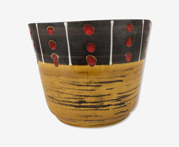 Cache pot en céramique vintage 60 Scheurich