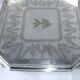 Serving tray punch goldsmith Martin Hall - Co silver metal eagle crown