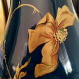 Pair of large vases Jaget and Pinon decoration with poppies 1920