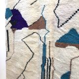 Moroccan Berber carpet Beni Ouarain with colorful patterns 2.32x1,66m