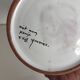Vintage 1970 Moustiers ceramic faience vase - 26 cm