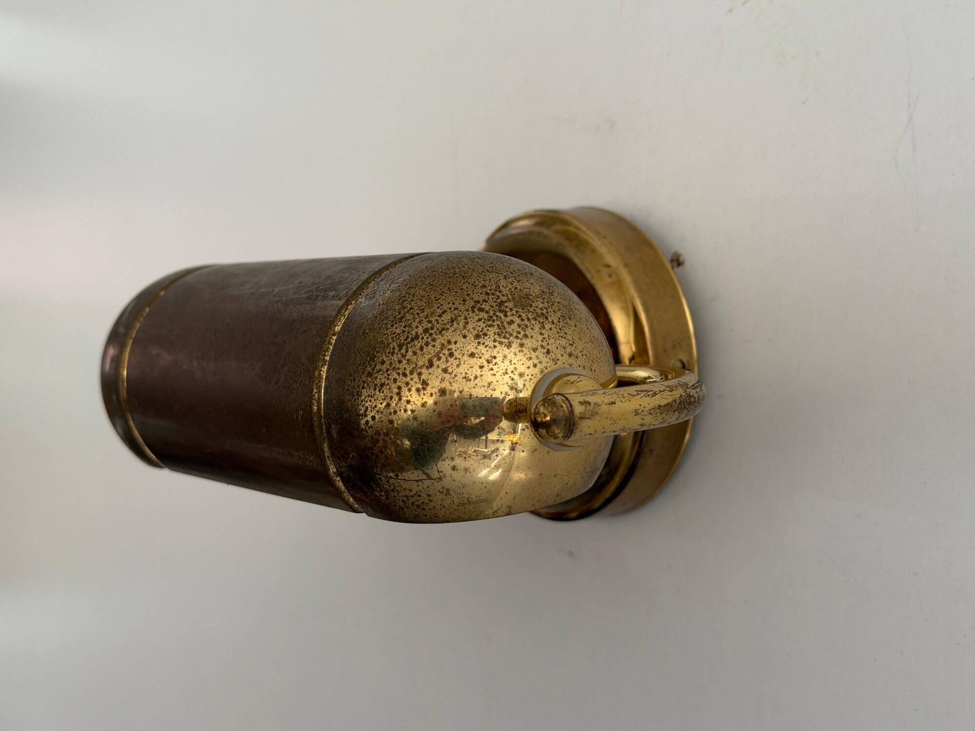 Pair of brass wall lights from the mid-century by N Leuchten, 1960s, Germany.