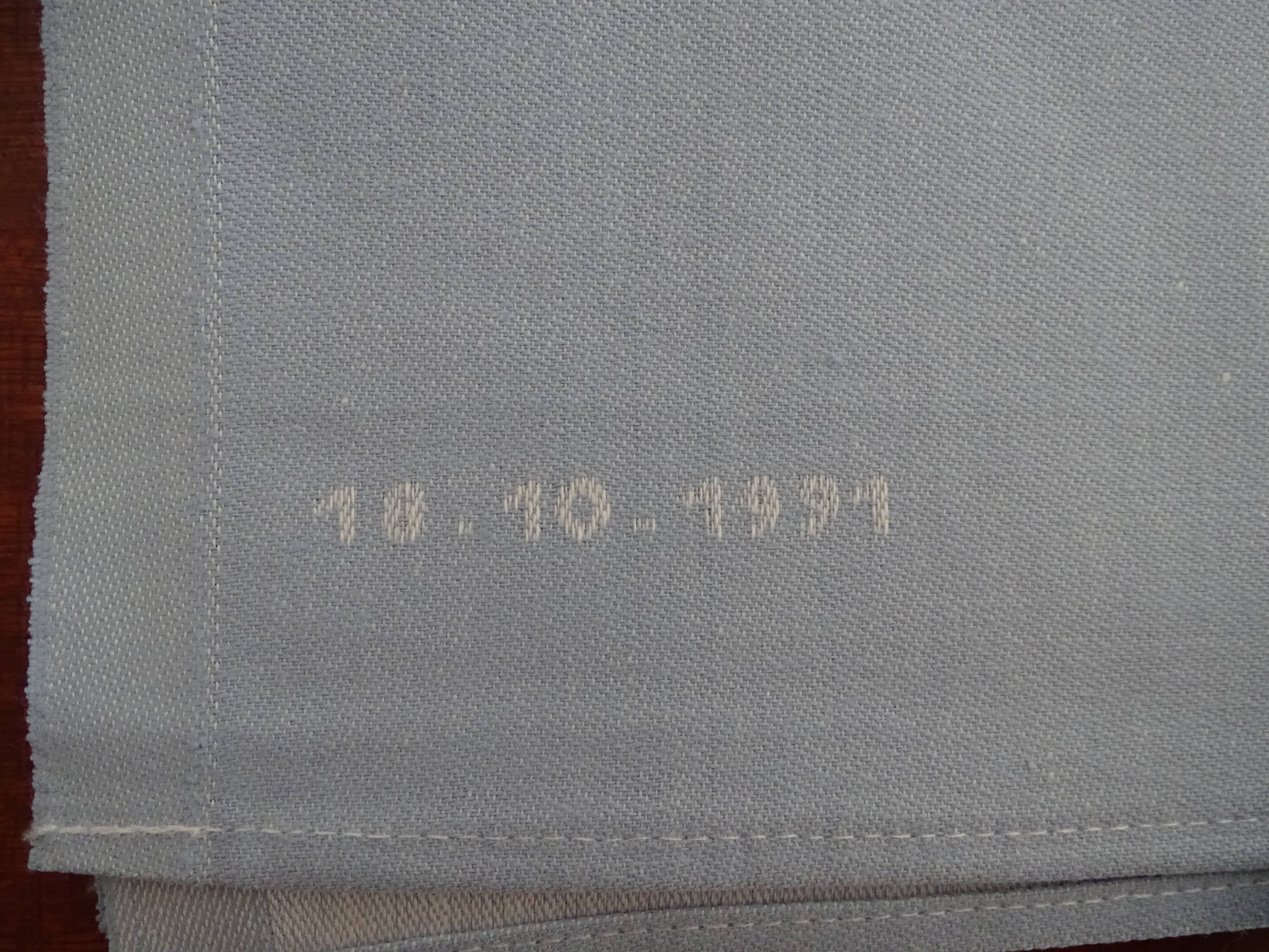 6 serviettes de table Gérardmer Vosges en coton 45 x 35