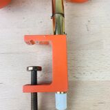 Spot lamp orange clamp 70s space age