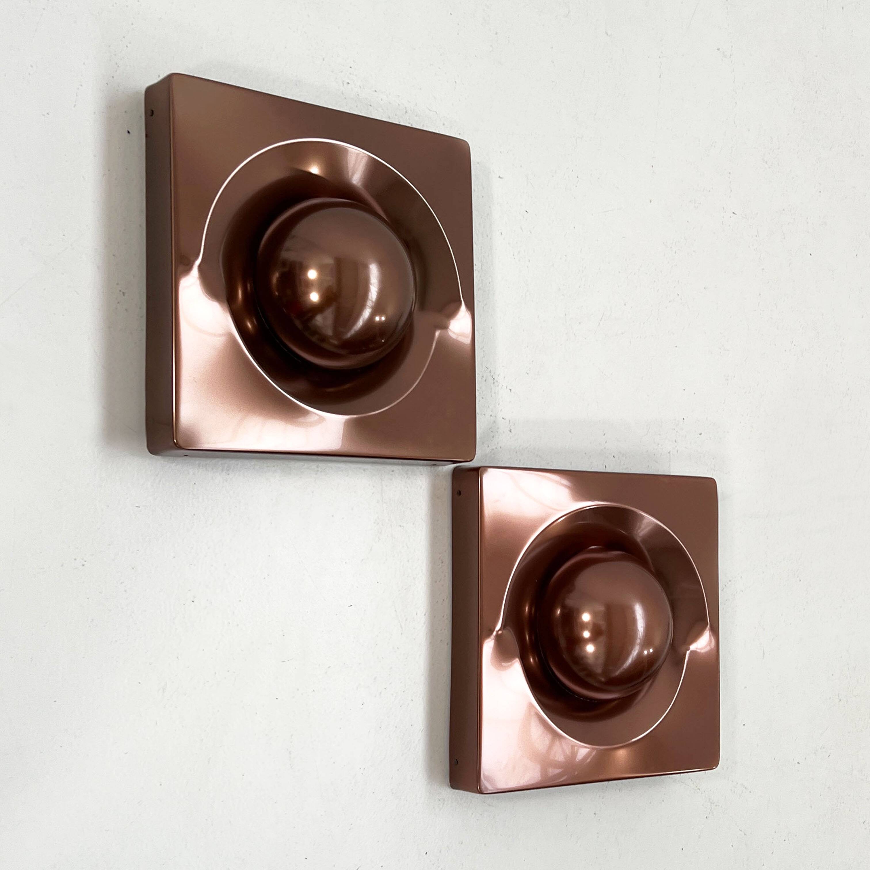 Space Age Bronze Wall Light, 1970