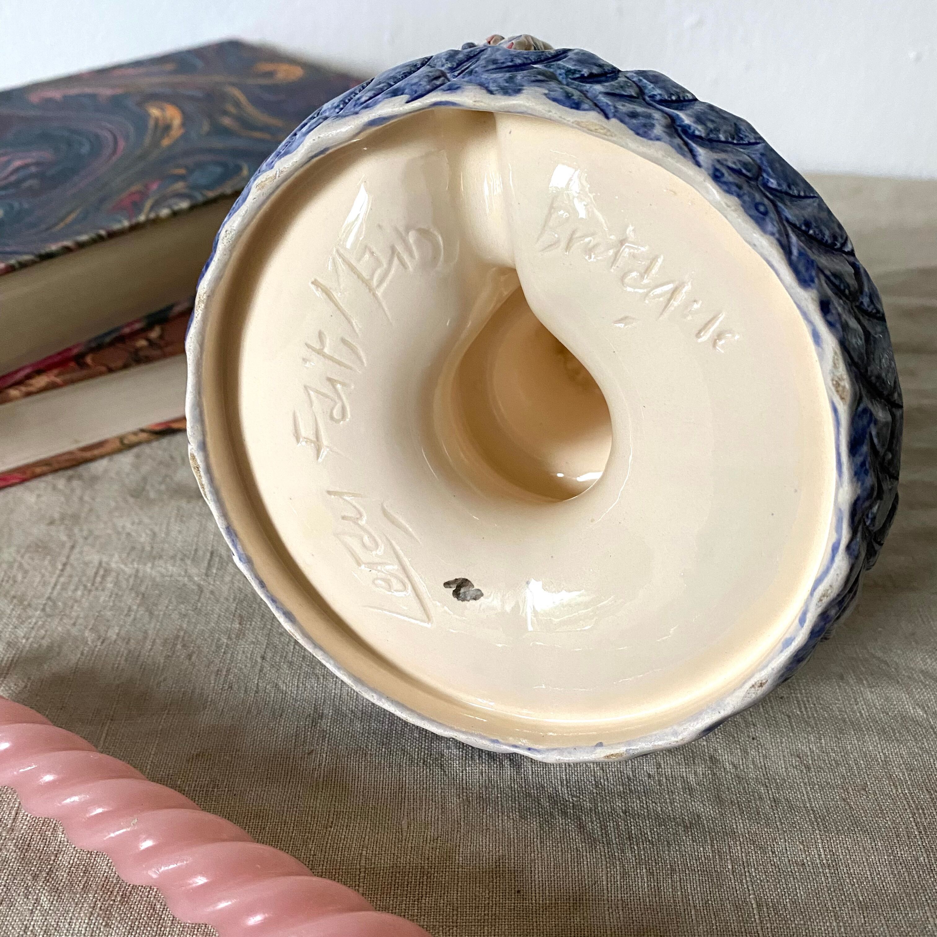 Brittany ceramic candle holder