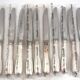 Christofle model Chinon, 10 table knives, of which 9 are intact under sealed blisters.
