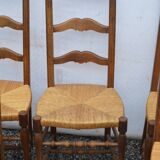 Mulched oak chairs