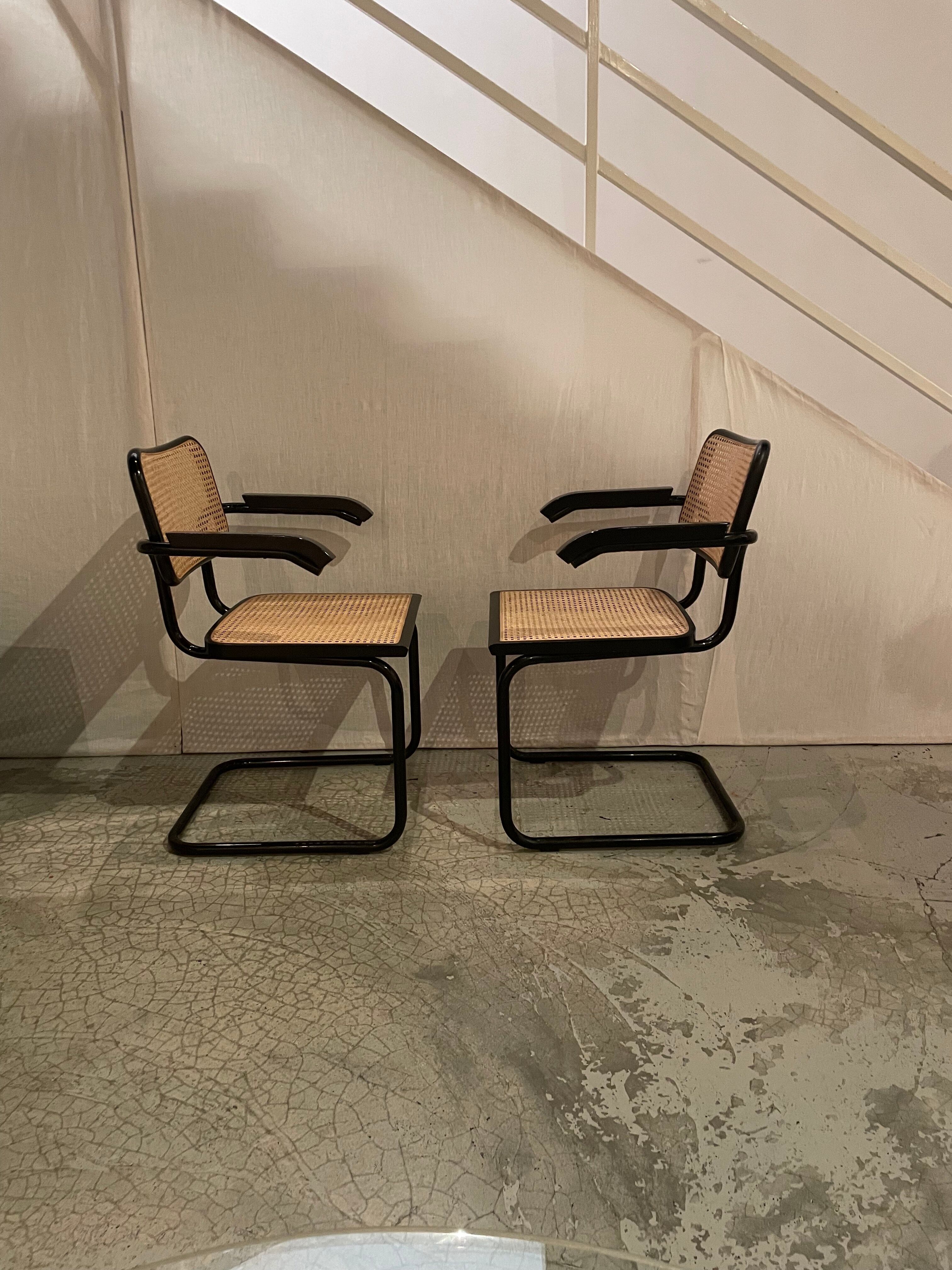 Paire de chaises Cesca B32 par Marcel Breuer années 1970