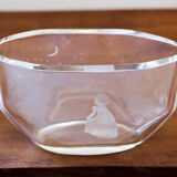 Orrefors vase engraved by Edvin Ohrstrom