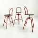 Adjustable and Swivel Bar Stool Il Bottone by Paolo Parigi for Heron Parigi, 1980