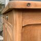 Grand Parisian buffet with billot and butterfly hinges, raw wood, 1930.