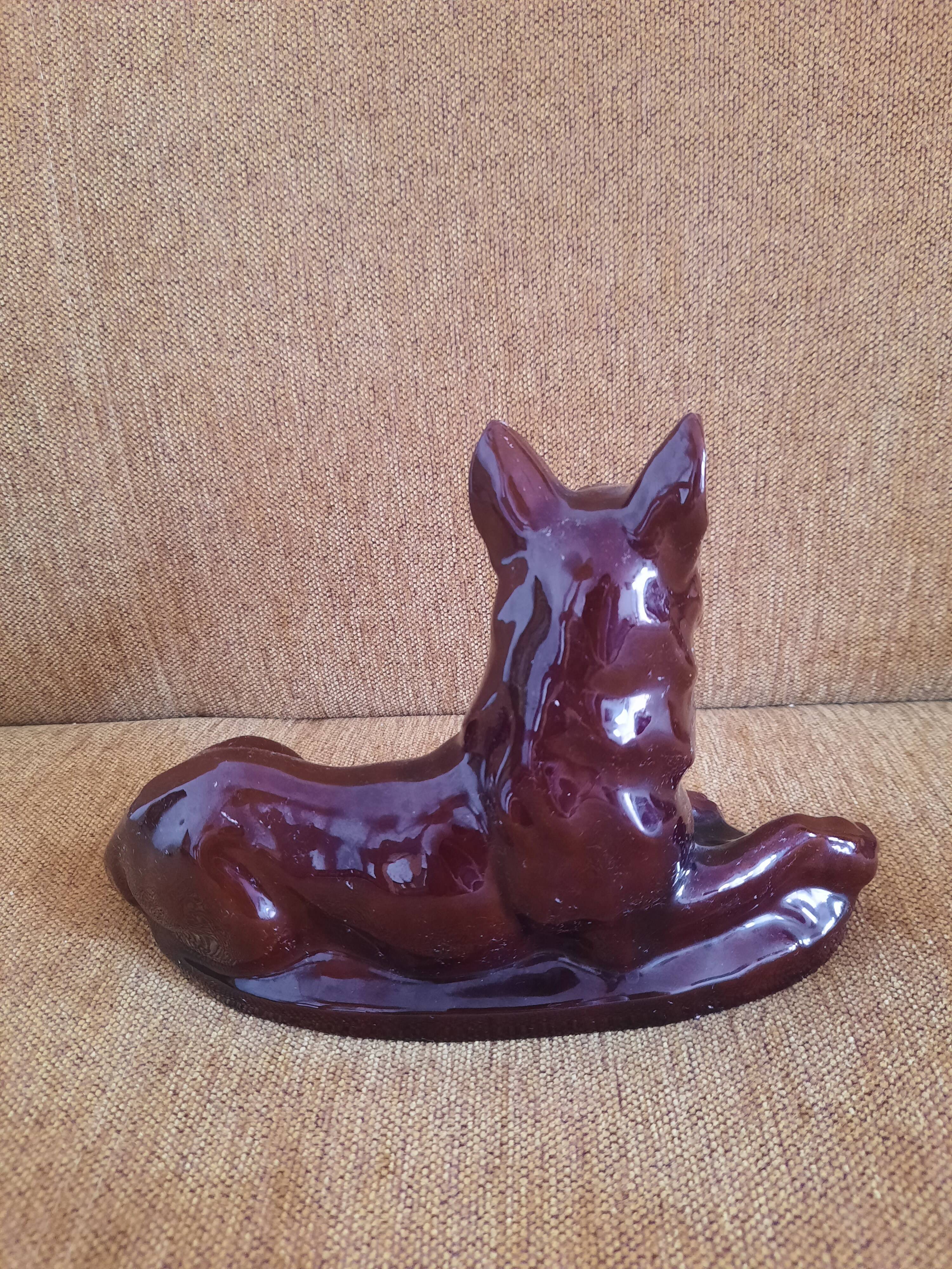 Vintage ceramic dog
