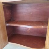 Headboard – console – sideboard – art deco – 2 doors – 2 niches in solid walnut e