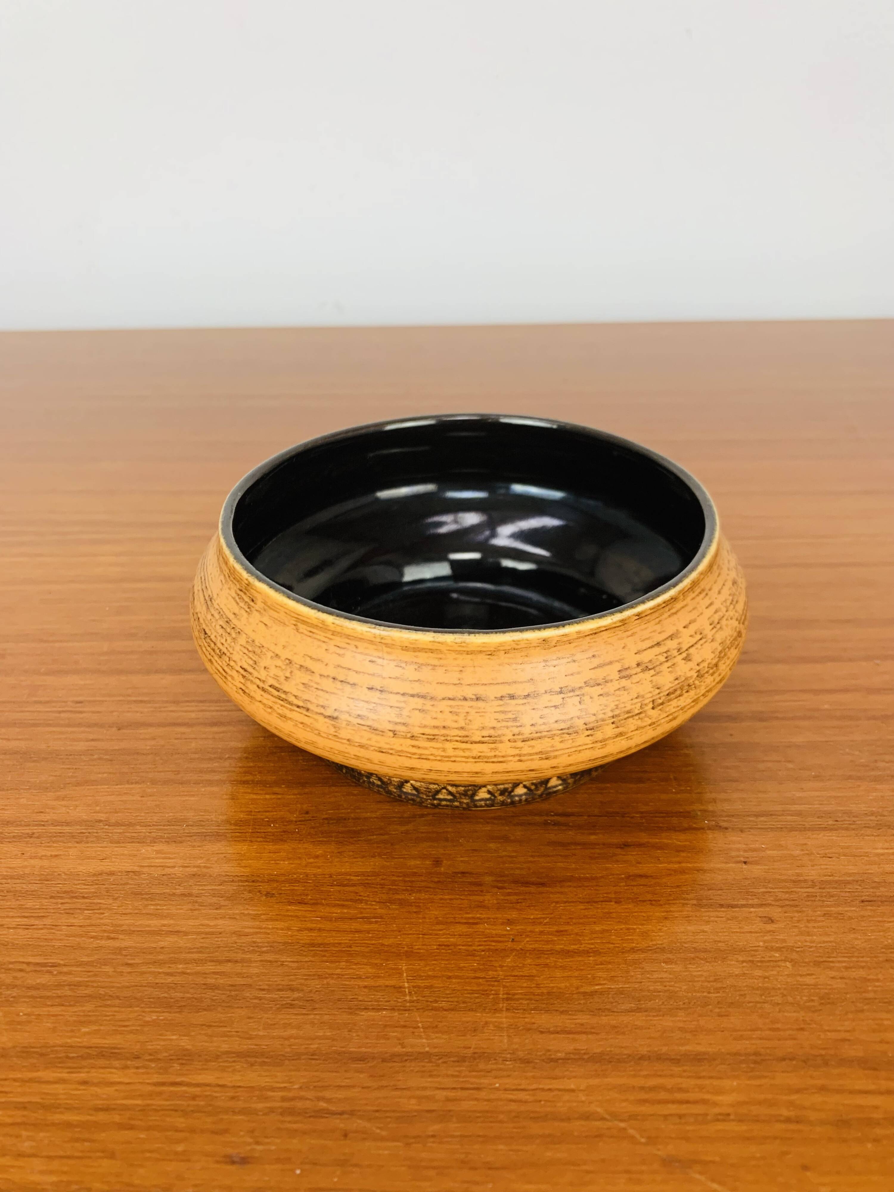 Vintage West Germany yellow ceramic empty pocket