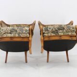 1960s Pair of Rattan Armchairs , Italy