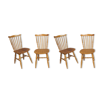 Lot of 4 chairs bistro Baumann Tacoma from the 60s