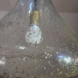 Designer drop pendant in blown and bubbled glass, Capital Lighting