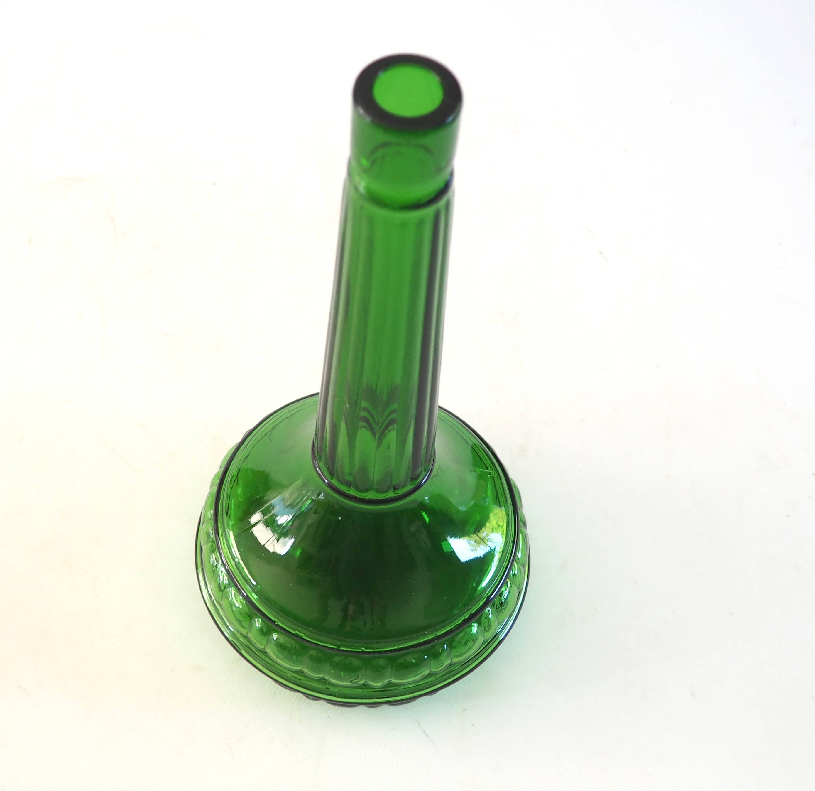 Green soliflore bottle