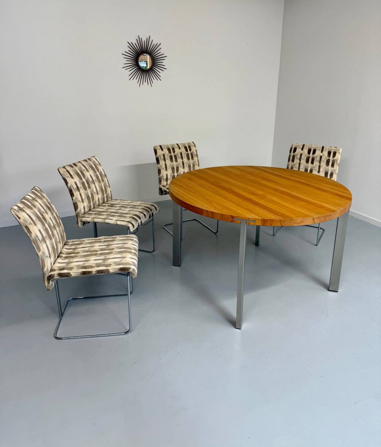 Set of 4 old Saporiti Italia chairs from the 1970s, Ernes design
