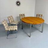 Set of 4 old Saporiti Italia chairs from the 1970s, Ernes design