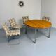 Set of 4 old Saporiti Italia chairs from the 1970s, Ernes design