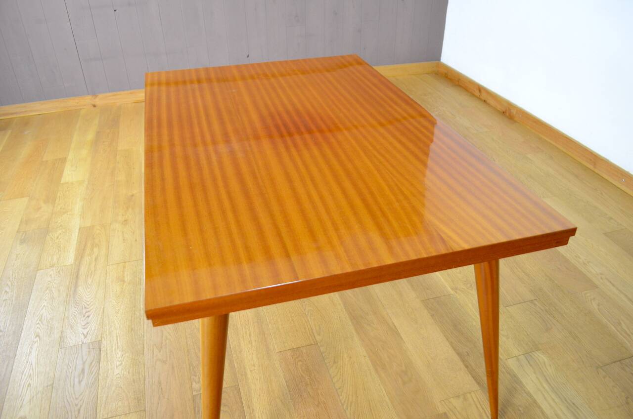 Vintage Mahogany Table French Work 1960