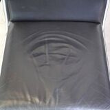 Vintage brown leather Bauhaus design armchair by Ahrend de Cirkel from the 1950s