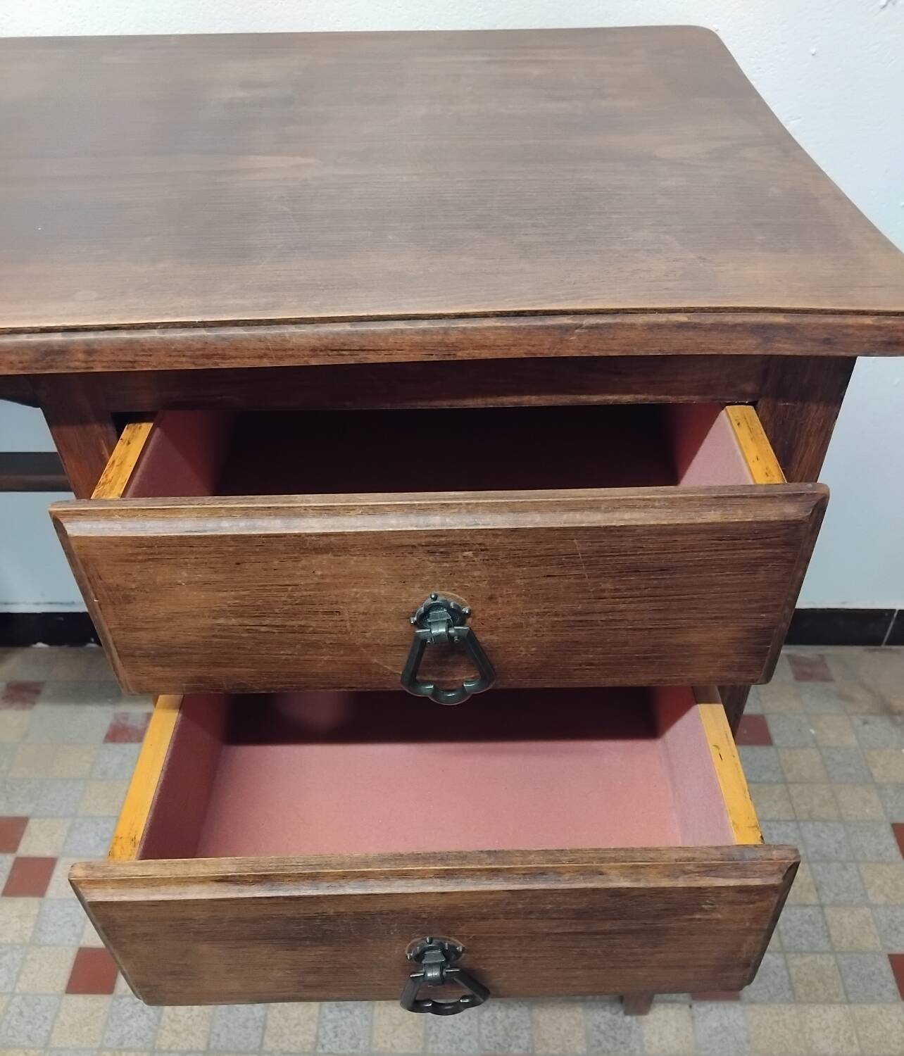 Old wooden desk