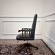 Chaise de bureau Chesterfield classique anglaise noire