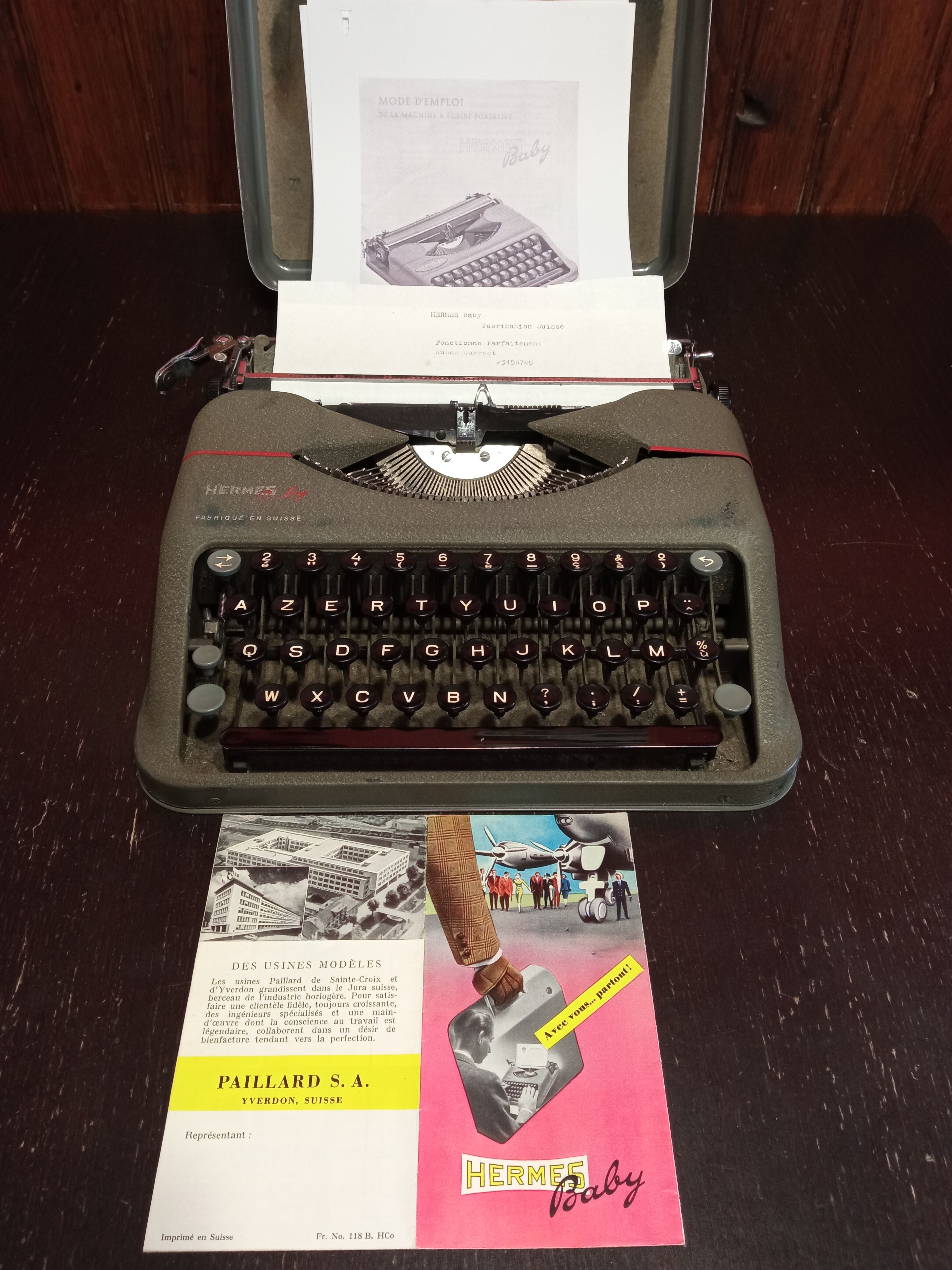 Hermes baby typewriter 40/50s