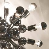 1970s Astonishing Chandelier Sputnik by Goffredo Reggiani in Chrome. Made i