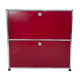 USM Haller "Ruby Red" – storage unit (as new condition)
