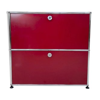 USM Haller "Ruby Red" – storage unit (as new condition)