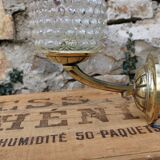 Sconce brass "pine apple" and glass