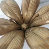 Brass ashtray fleur de lys with petals