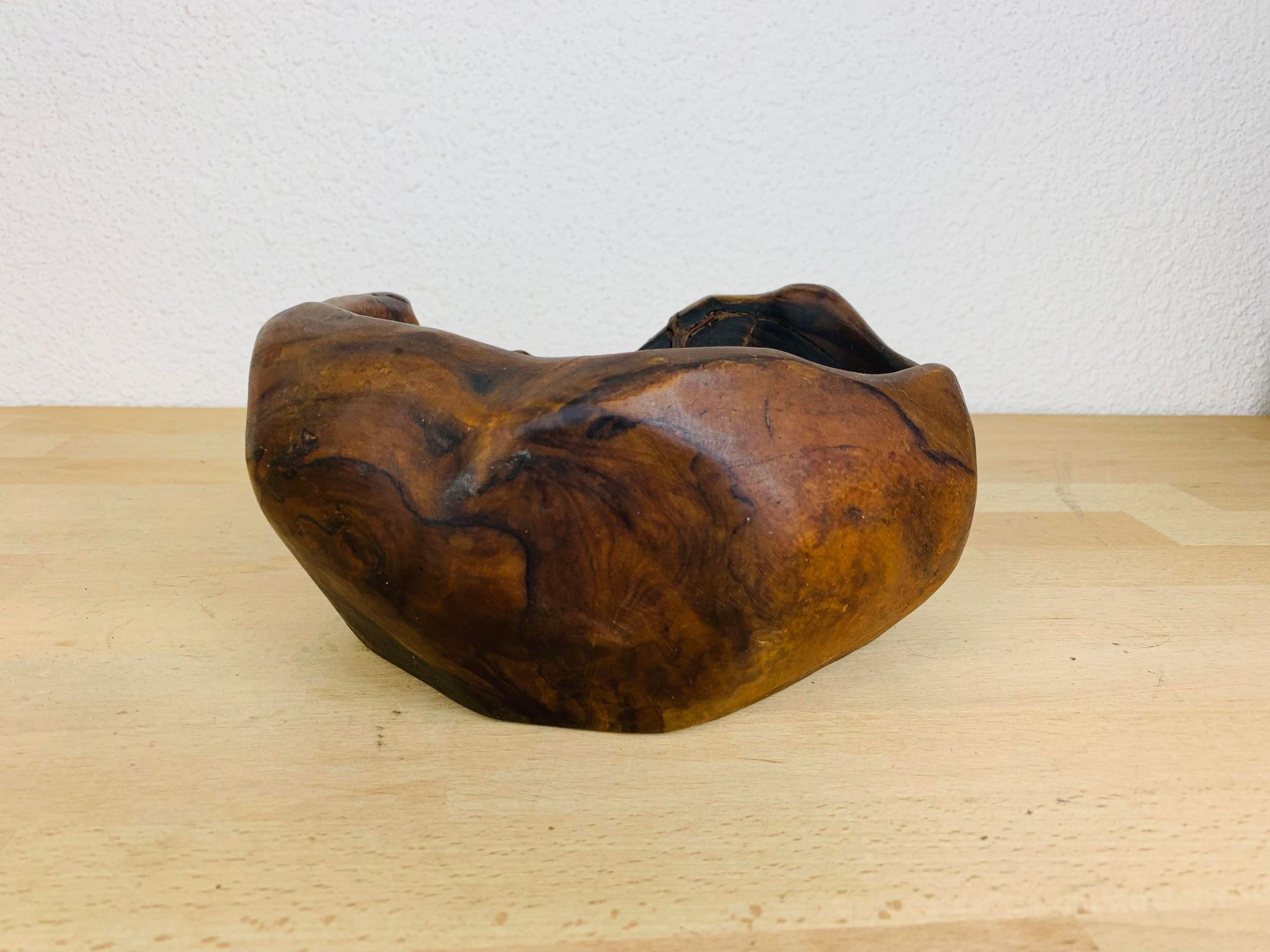 Empty pocket cut solid wood brutalist