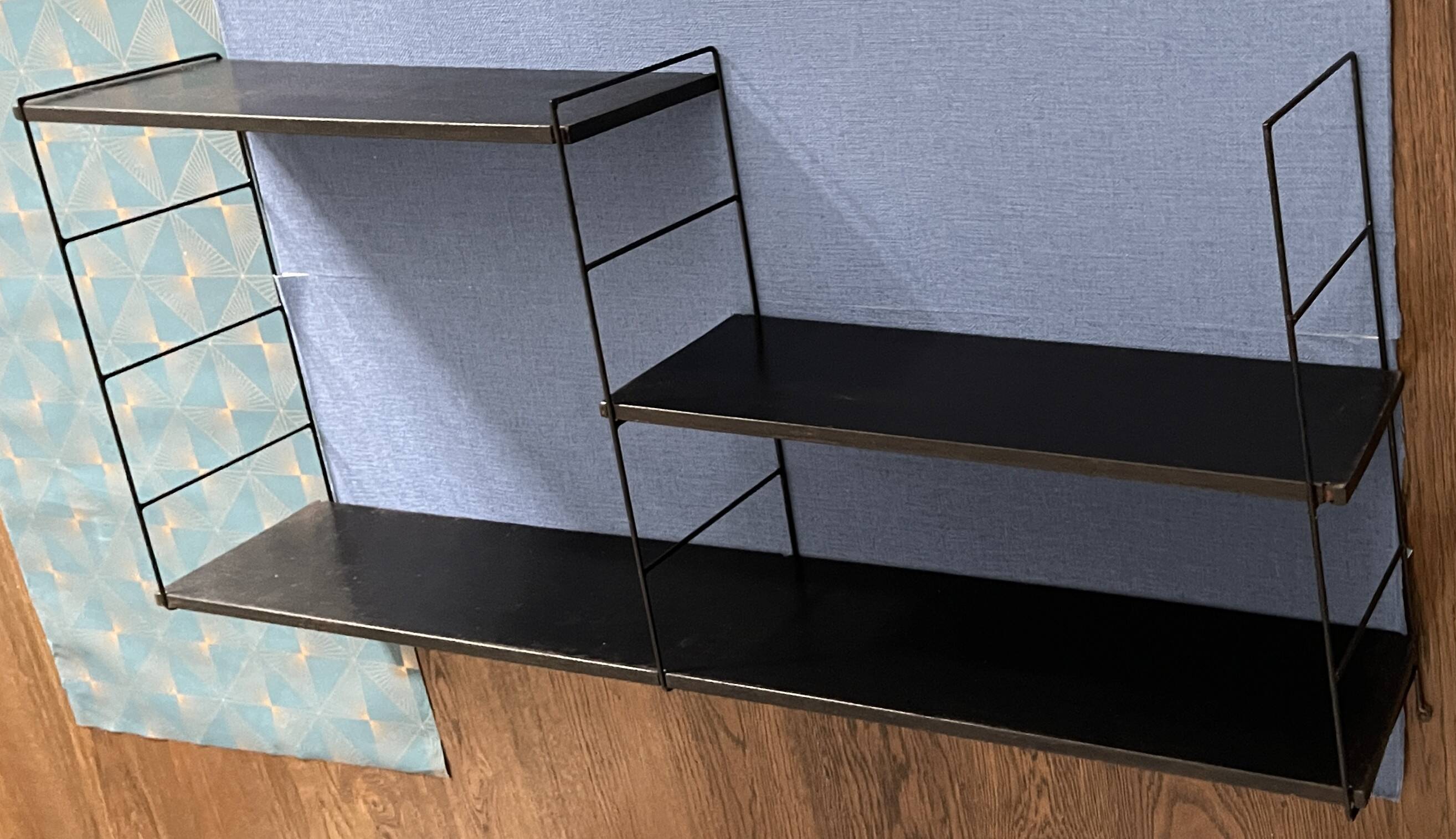 Nils Strinning 3-shelf wall-mounted bookcase, 100 cm x 48 cm