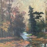 Signed landscape from the beginning of the 20th century